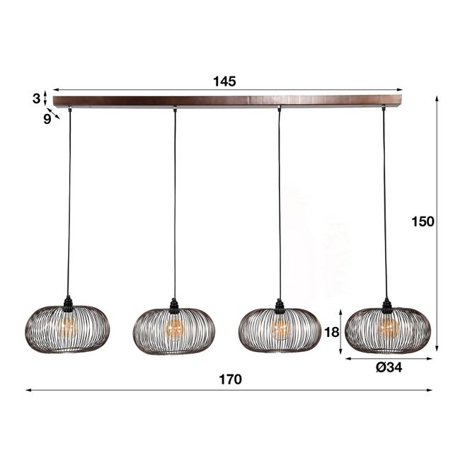Hanglamp Copper Twist 4L – afbeelding 10