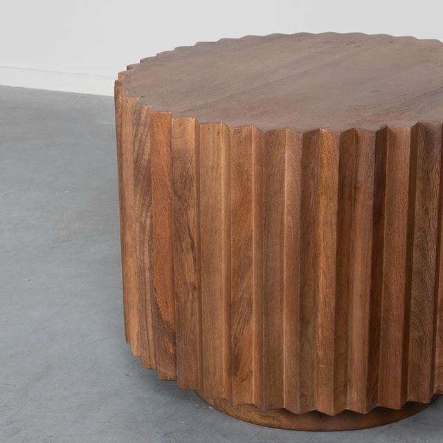 Salontafel Novan - Mangohout - 50 cm - Rond – afbeelding 2