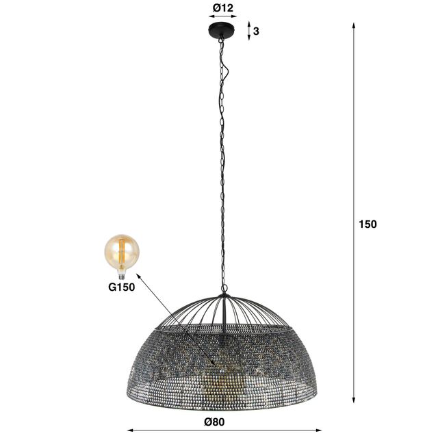 Hanglamp Armor 1L Ø80 – afbeelding 10
