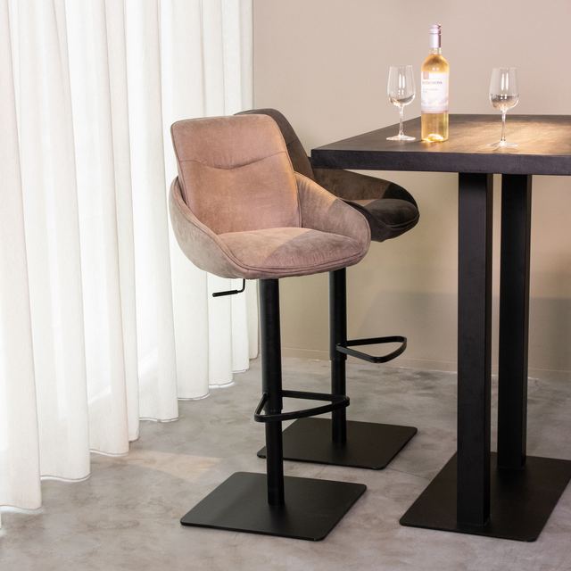 Barkruk Beauty - Micro Suede - Gaslift