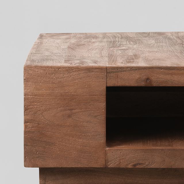 Salontafel Square - Mangohout - 80 cm – afbeelding 4