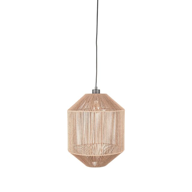 Hanglamp Ibiza - Jute - 1-Lichts Cilinder – afbeelding 2
