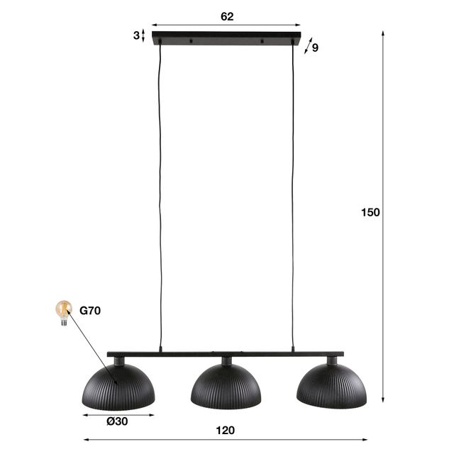 Hanglamp Ripple 3L – afbeelding 10