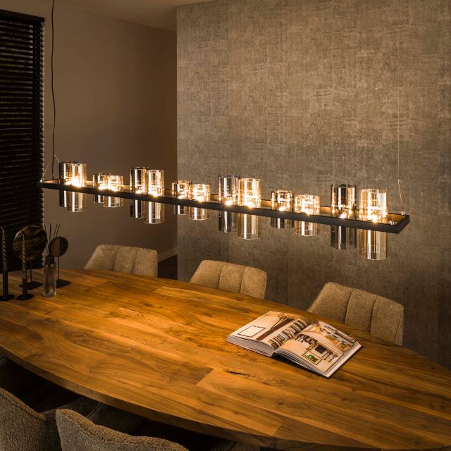 Hanglamp Cylinder Glass 14l