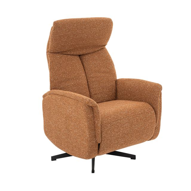 Fauteuil Helsinki - Royal Boucle - Manueel Verstelbaar Coral / Zwart – afbeelding 3