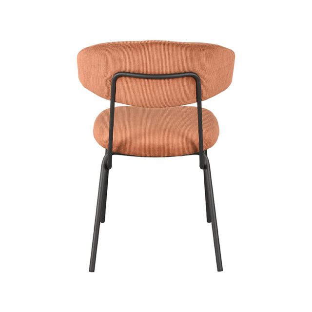 Eetstoel Zack - Ribcord Rust / Zwart – afbeelding 4