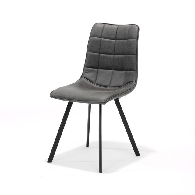 Eetstoel Cora - Bull Microleder Graphite #66