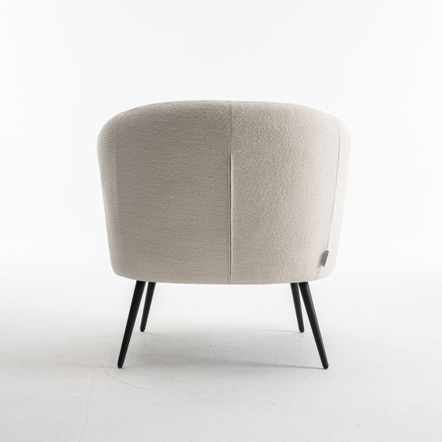Fauteuil Laura Stof Teddy Ivory 101 – afbeelding 5