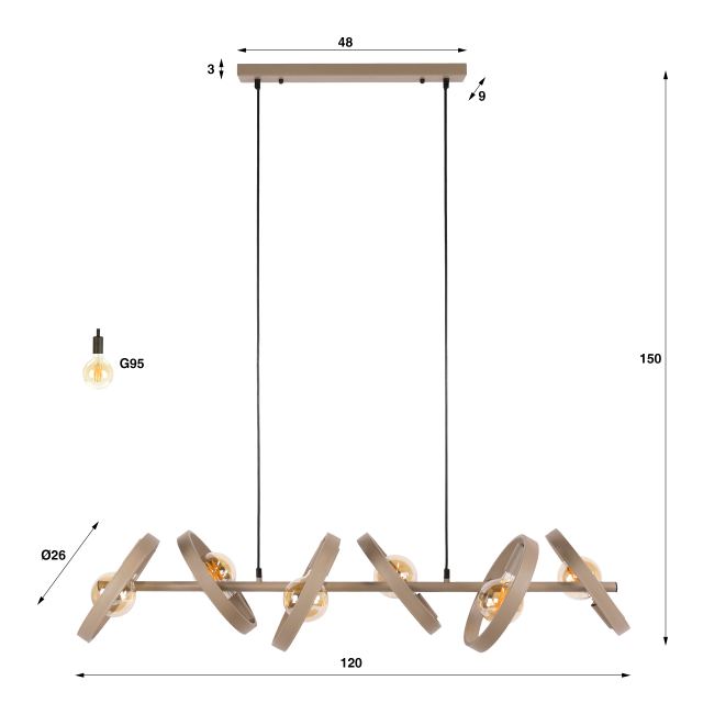 Hanglamp Hover 6L – afbeelding 10