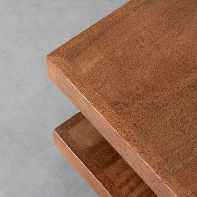 Salontafel Square - Mangohout - 80 cm – afbeelding 6