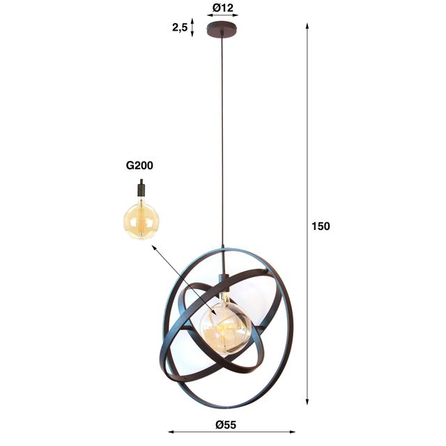 Hanglamp Galaxy 1L – afbeelding 10