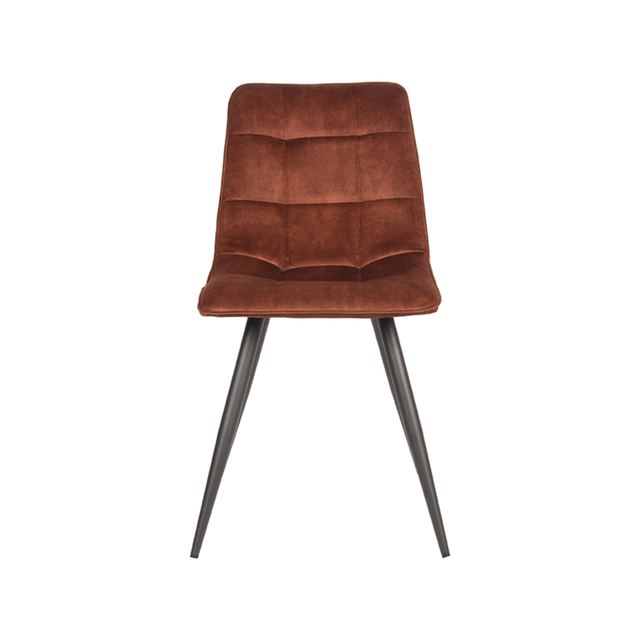 Eetstoel Jelt - Velours Rust / Zwart – afbeelding 2