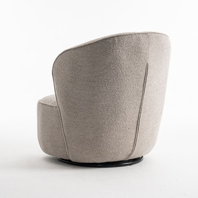 Fauteuil Sammy Draaifauteuil Stof Teddy #01 Natural – afbeelding 4