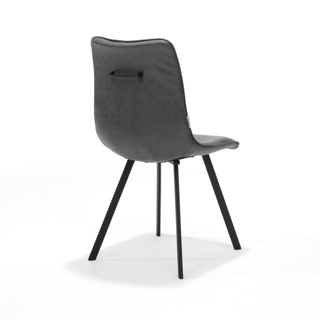 Eetstoel Cora - Bull Microleder Graphite #66 – afbeelding 2