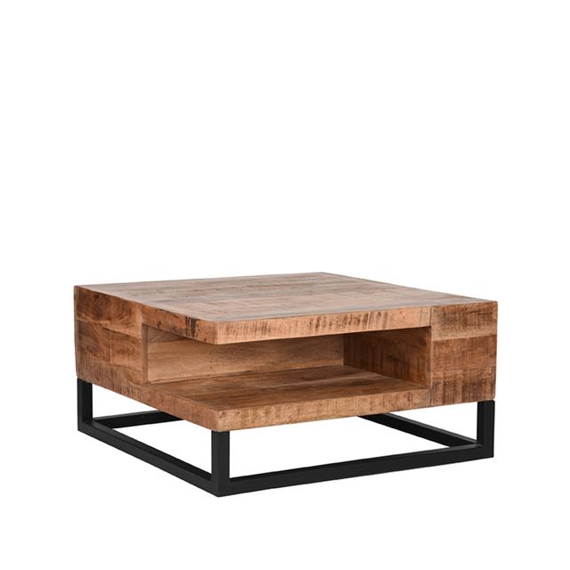 Salontafel Cube - Mangohout - 80 cm
