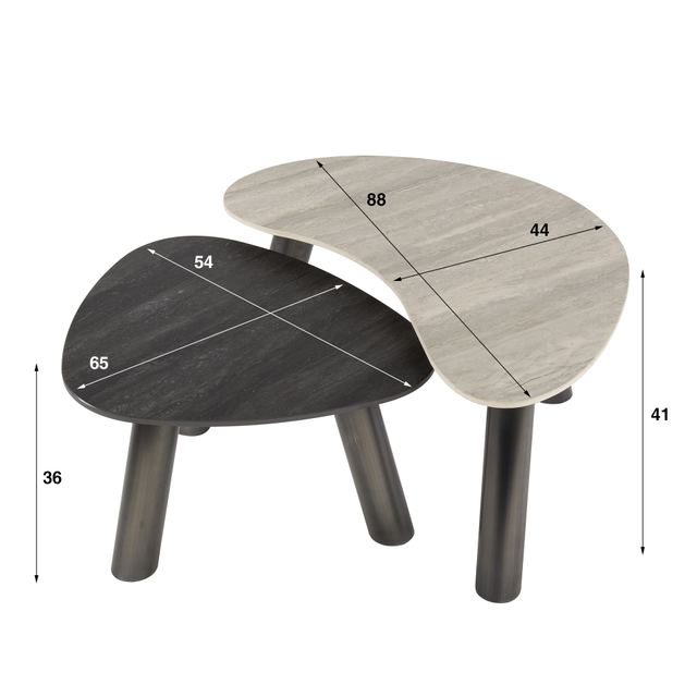 Salontafel Twin organisch set/2 – afbeelding 11