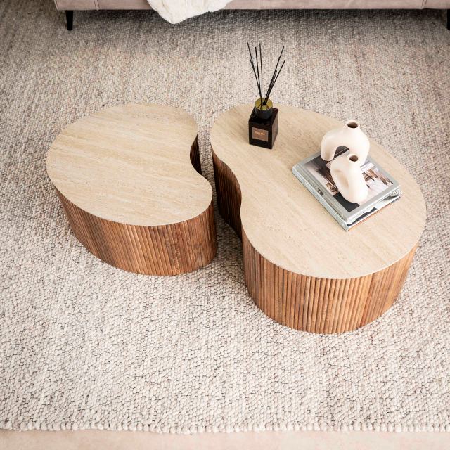 Salontafel Nuovo niervormig set/2 – afbeelding 2