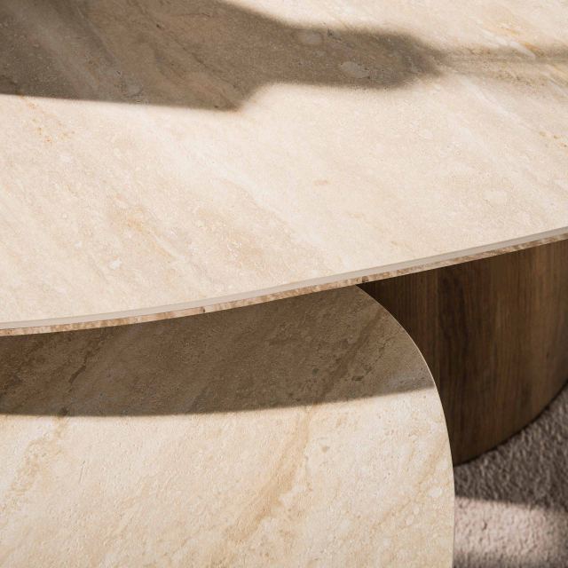 Salontafel Romano driehoekig set/2 – afbeelding 3