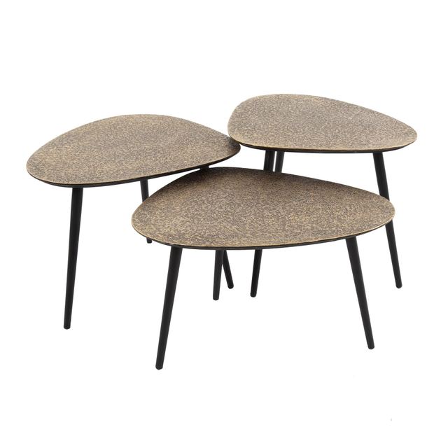 Salontafel Metallic driehoekig set/3 – afbeelding 9