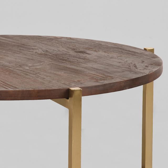 Salontafel Dox - Mangohout - 70 cm - Rond – afbeelding 3