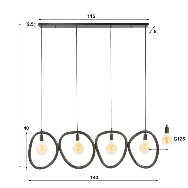 Hanglamp Pebble 4L – afbeelding 10