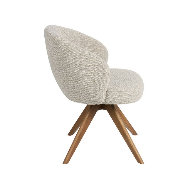 Eetstoel Sabi - Royal Boucle - Hout Naturel – afbeelding 4