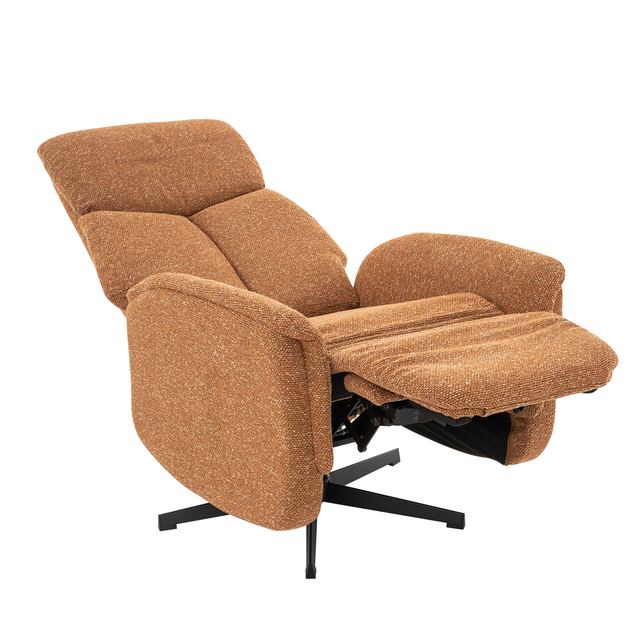 Fauteuil Helsinki - Royal Boucle - Manueel Verstelbaar Coral / Zwart – afbeelding 4