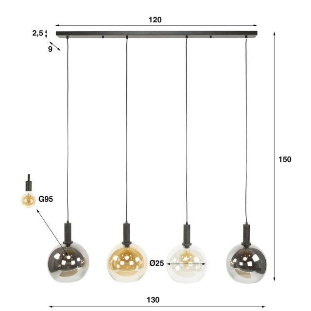 Hanglamp Sfera Tricolore 4L – afbeelding 10