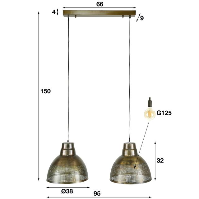Hanglamp Screen 2L – afbeelding 10