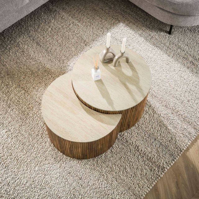 Salontafel Nuovo half rond set/2 – afbeelding 2
