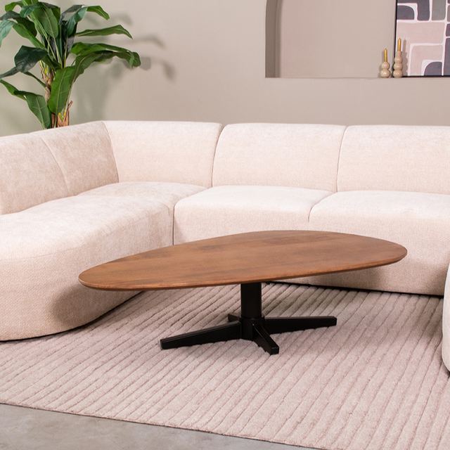 Salontafel Rosie - Mangohout - 140 cm