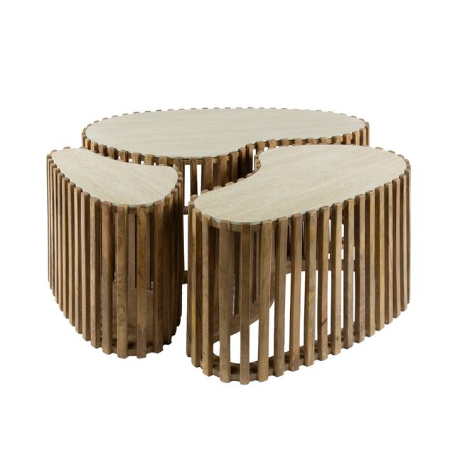 Salontafel Nuovo niervormig set/3 – afbeelding 9