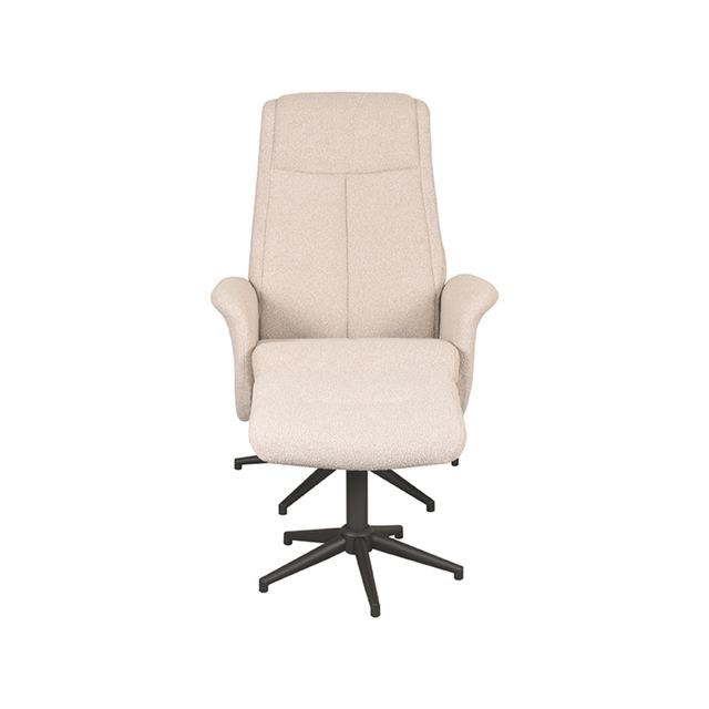 Fauteuil Bergen - Boucle - Incl. Hocker – afbeelding 3