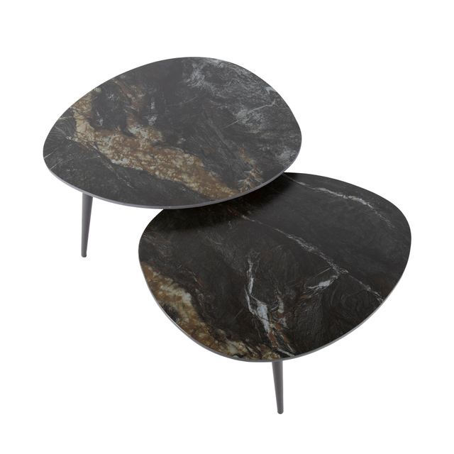 Salontafel Fossil organisch set/2 – afbeelding 10