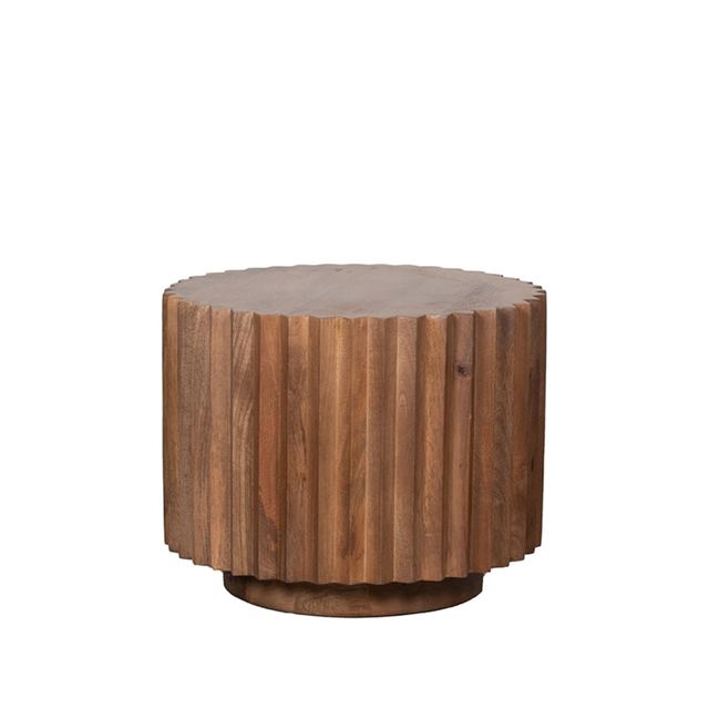 Salontafel Novan - Mangohout - 50 cm - Rond