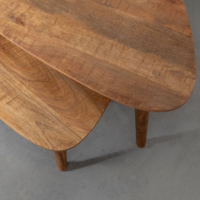 Salontafel Gregg - Mangohout - 110 cm – afbeelding 3
