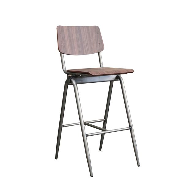 Barkruk Solid - Hout - Hoog
