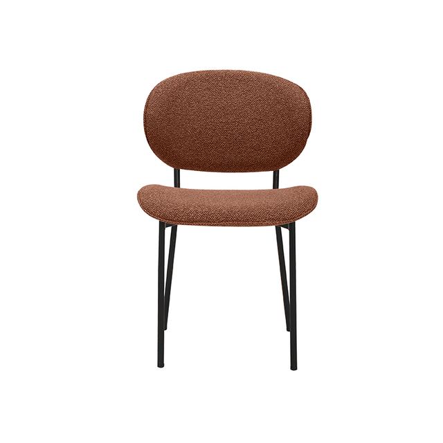 Eetstoel Senn - Royal Boucle Coral / Zwart – afbeelding 3