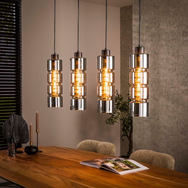 Hanglamp Cylinder Glass 4L
