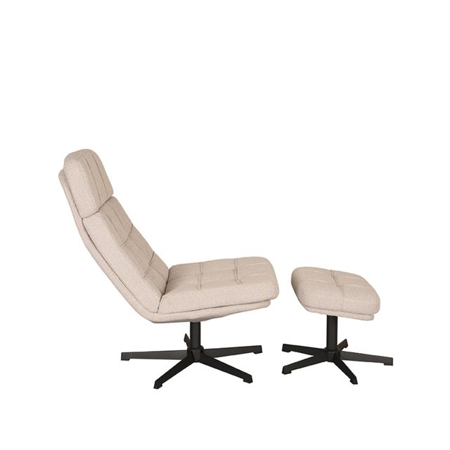 Fauteuil Alvar - Boucle - Incl. Hocker – afbeelding 5