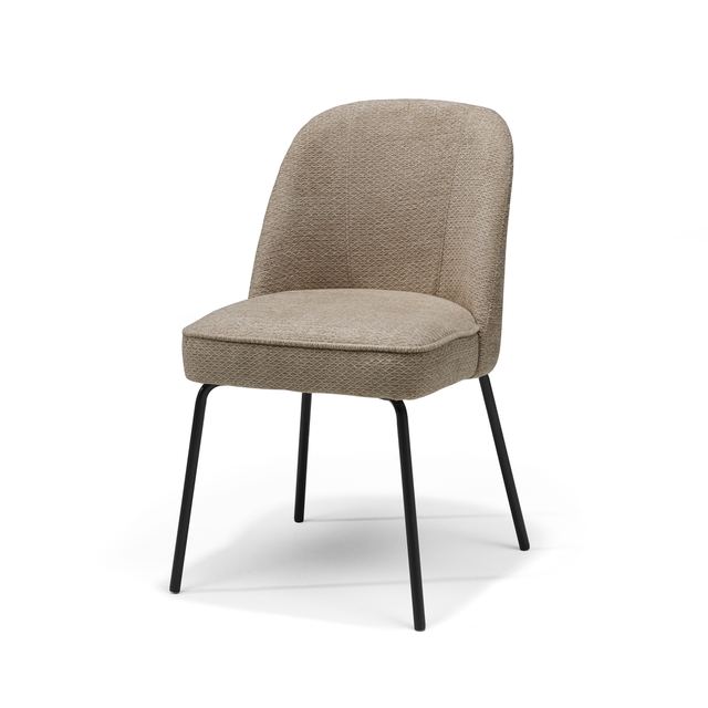 Eetstoel Luxor Zwart Stof Retro Bliss #18 Ukfr