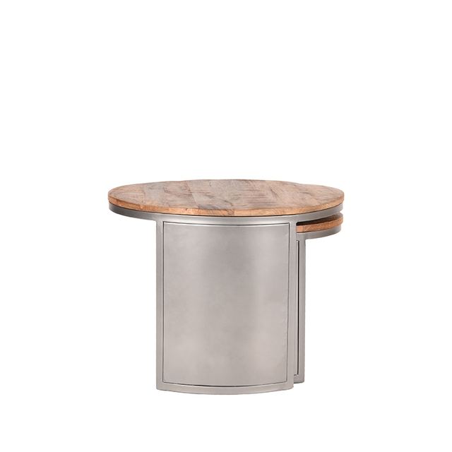 Salontafel Set Bunch - Mangohout - 60 cm - Rond – afbeelding 3
