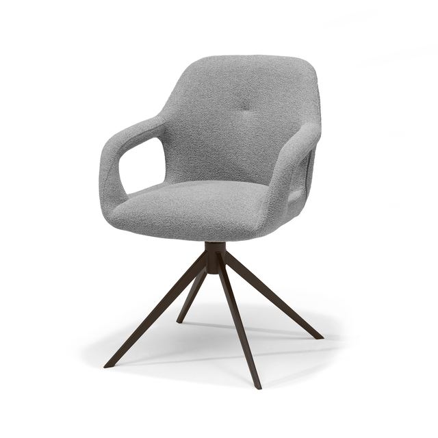 Armstoel Move Stof Sahara #455 Grey - Relax functie - frame Anodic Brown – afbeelding 2