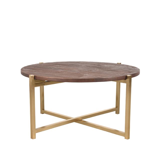 Salontafel Dox - Mangohout - 70 cm - Rond – afbeelding 2