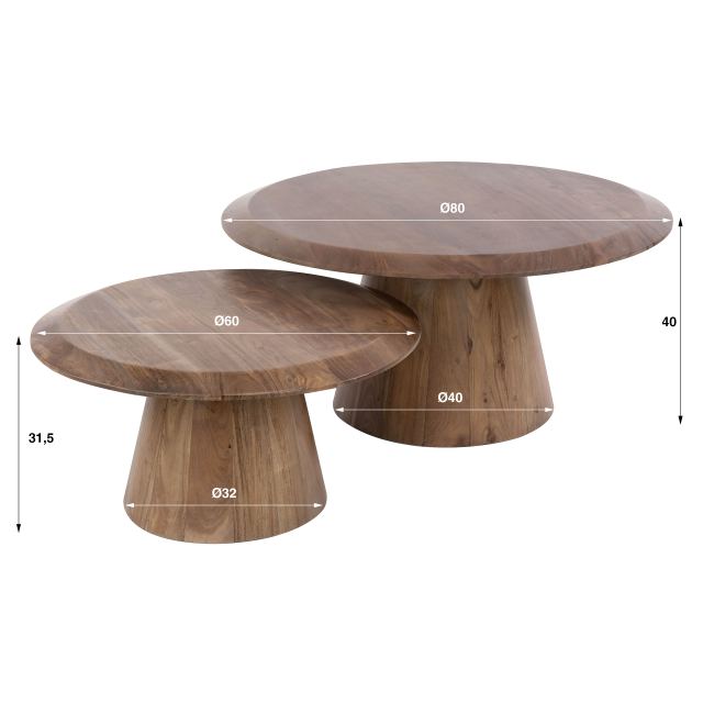 Salontafel Rona set/2 – afbeelding 10