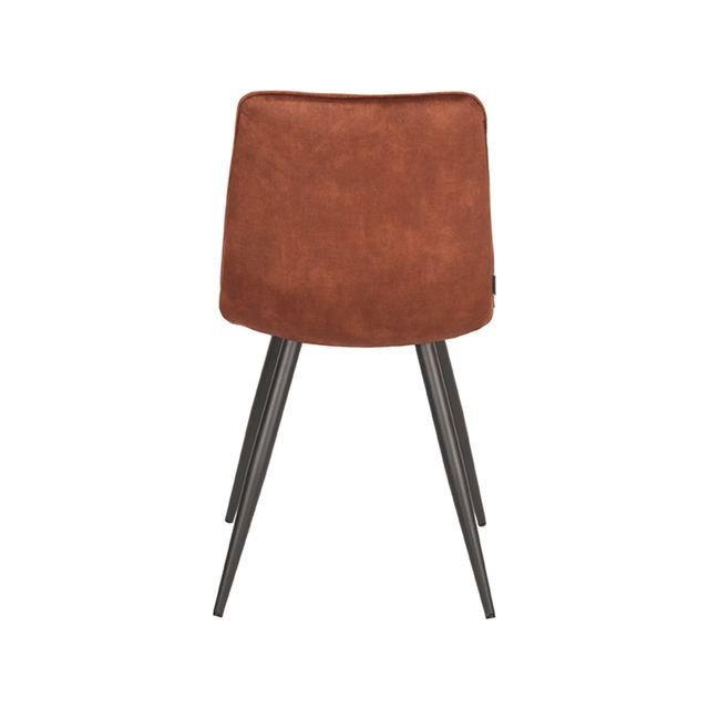 Eetstoel Jelt - Velours Rust / Zwart – afbeelding 4
