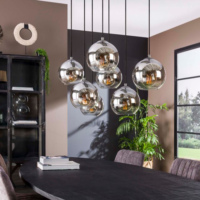 Hanglamp Bubble Shaded 4+3l – afbeelding 2