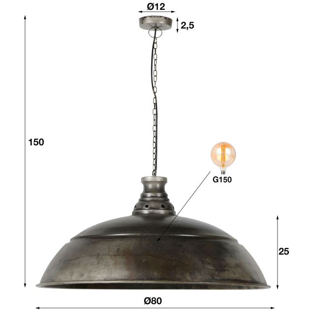 Hanglamp Industry 1L Ø80 – afbeelding 10
