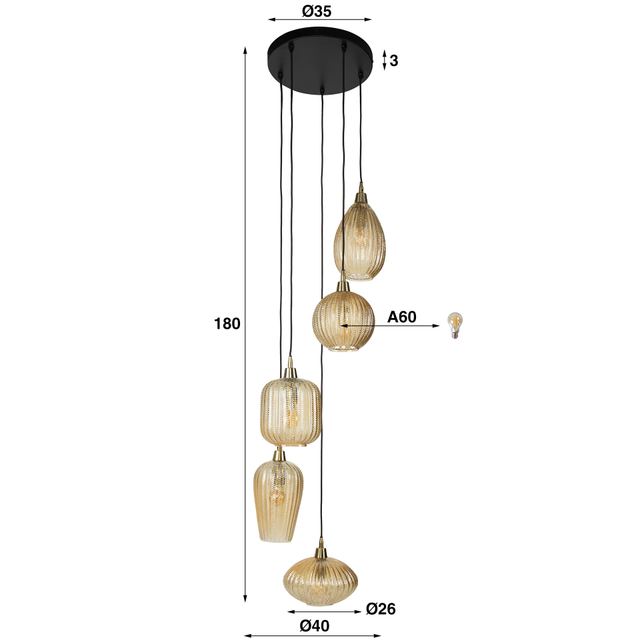 Hanglamp V-Shape 5L – afbeelding 10