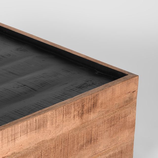 Salontafel Noble - Mangohout - 80x80 cm – afbeelding 3